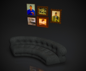Modern Curved Sofa-ID:610008003