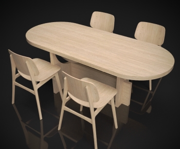 Modern Dining Table And Chairs-ID:250930078