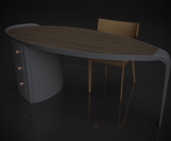 Modern Office Desk And Chair-ID:563359026