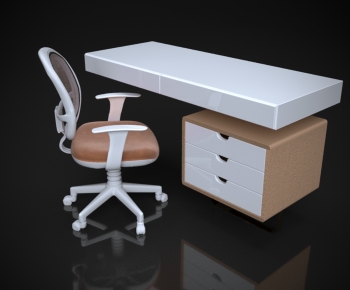 Modern Computer Desk And Chair-ID:831269988