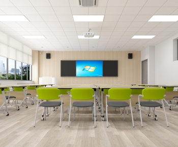 Modern School Classrooms-ID:861758958