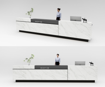 Modern Reception Desk-ID:993246081