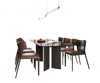 Modern Dining Table And Chairs-ID:655147088