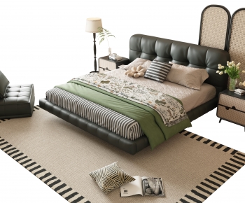 Modern Double Bed-ID:975052128