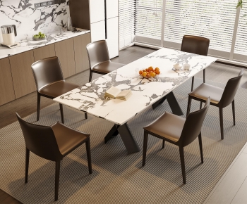 Modern Dining Table And Chairs-ID:478887083