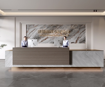 Modern Office Reception Desk-ID:168873074