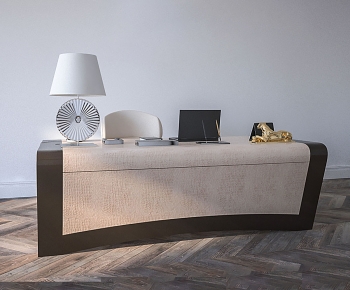 Modern Office Desk And Chair-ID:255692964