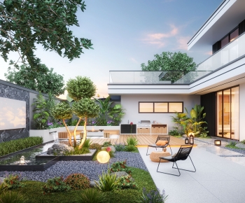 Modern Courtyard/landscape-ID:340327986