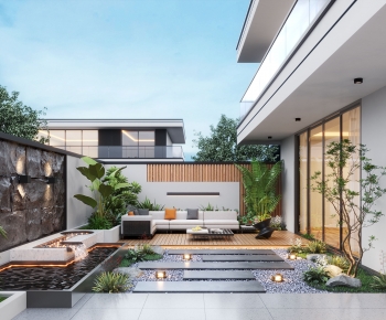 Modern Courtyard/landscape-ID:802043911