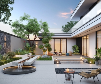 Modern Courtyard/landscape-ID:206104044