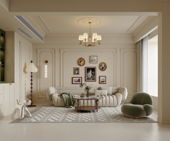 French Style A Living Room-ID:577573061