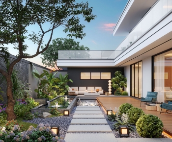 Modern Courtyard/landscape-ID:800337082