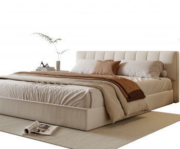 Modern Double Bed-ID:704776051