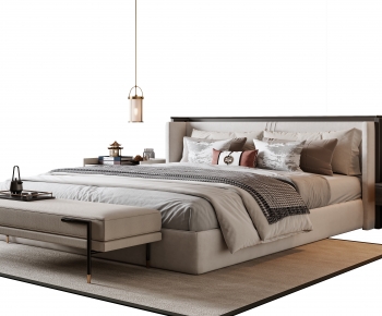 New Chinese Style Double Bed-ID:304868949