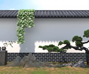 New Chinese Style Landscape Wall-ID:880316971