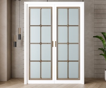Simple European Style Double Door-ID:909893044