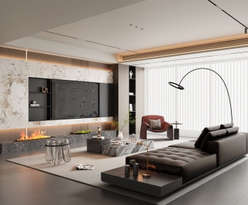 Modern A Living Room-ID:670800929