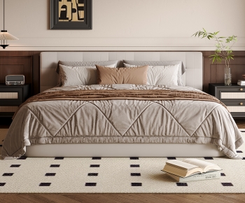 Modern Double Bed-ID:267989666