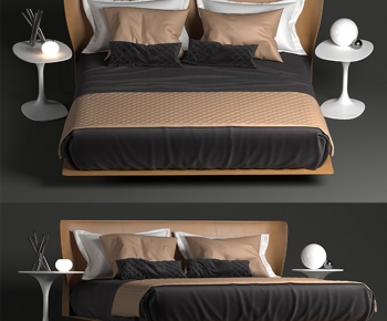 Modern Double Bed-ID:864033947