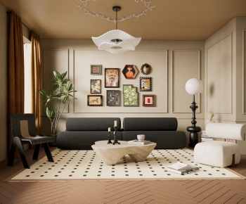 French Style A Living Room-ID:799420127