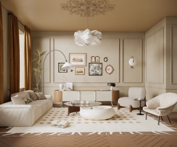 French Style A Living Room-ID:470662122