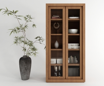 Wabi-sabi Style Decorative Cabinet-ID:474917893