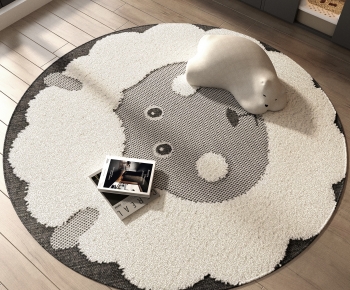 Modern Circular Carpet-ID:930053007