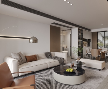 Modern A Living Room-ID:884361038