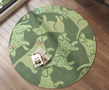 Modern Circular Carpet-ID:297961952