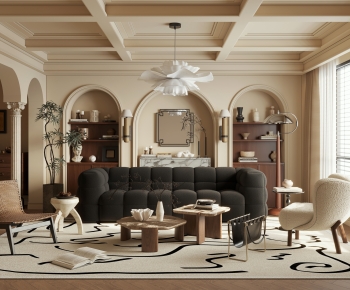 French Style A Living Room-ID:104999575
