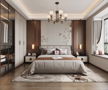 New Chinese Style Bedroom-ID:824491983