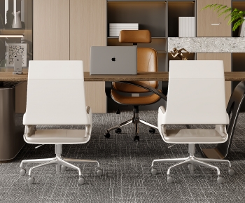 Modern Office Desk And Chair-ID:857470094
