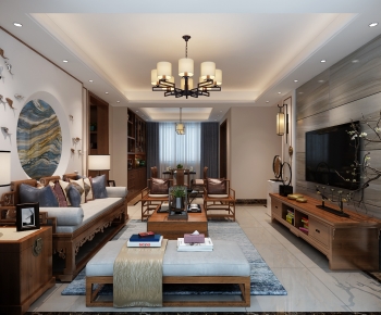 Chinese Style A Living Room-ID:313320248