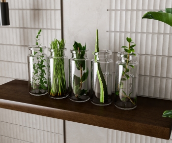 现代桌面绿植盆栽 玻璃花瓶-ID:290354013