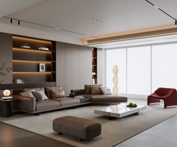 Modern A Living Room-ID:409555913