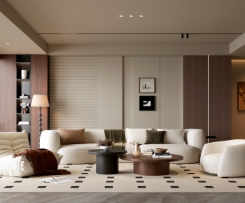 Wabi-sabi Style A Living Room-ID:378146894