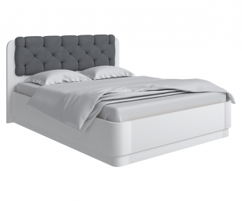 Modern Double Bed-ID:384785895