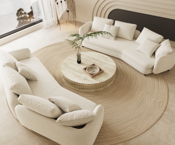 Modern Curved Sofa-ID:420506001