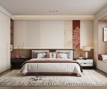 New Chinese Style Bedroom-ID:561815986