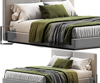 Modern Double Bed-ID:854605917