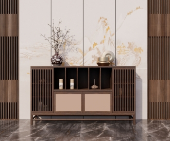 New Chinese Style Side Cabinet/Entrance Cabinet-ID:954230074