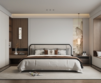 New Chinese Style Bedroom-ID:923346043