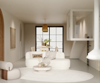 Wabi-sabi Style A Living Room-ID:483745108