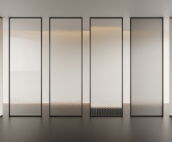 Modern Glass Screen Partition-ID:290307046