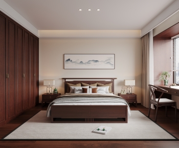 New Chinese Style Bedroom-ID:954169034