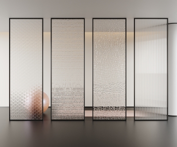Modern Glass Screen Partition-ID:819427019