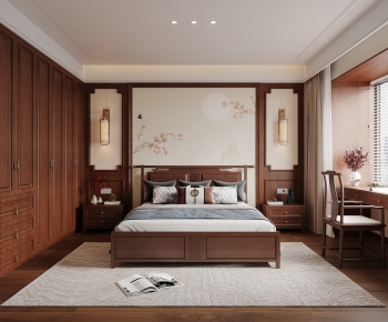 New Chinese Style Bedroom-ID:658509793