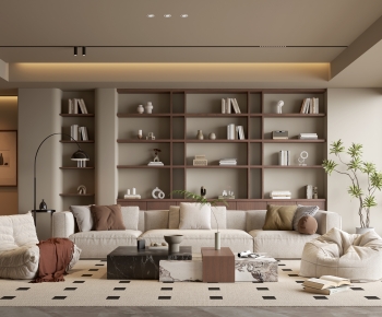 Wabi-sabi Style A Living Room-ID:393232111