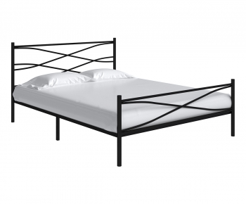 Modern Double Bed-ID:855928909
