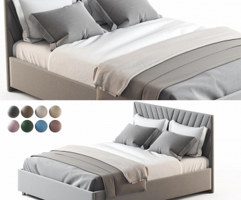 Modern Double Bed-ID:679548039